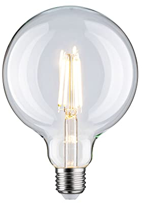 Paulmann 28971 LED Lampe Globe Filament G125 9W Klassik Leuchtmittel Opal 2700K Warmweiß E27