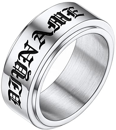 PROSTEEL Anillo Dedo Gordo Mujer, Regalos Novia Anillo Anti Estres, Anillo Boda Pareja