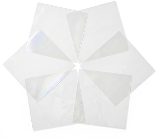 FIESTA WRAPS Lot de 200 feuilles de cellophane transparent de 20,3 x 20,3 cm – Feuilles de cellophane – Papier d'emballage transparent pour travaux manuels – Papier Celofan transparent