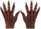 YJZQ Halloween Gants de Diable - Mains de Démon Drôles - Gants d'Horreur Rouge Avec Ongles - Latex - Déguisement Zombie Adultes