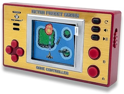 Console Portable rétro - Console de Jeu Nomade - Mad Monkey, Or, Rouge