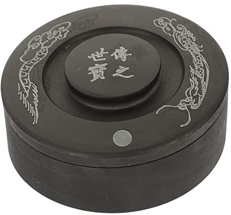 TEHAUX Chinese Inkstone Mit Deckel Sumi Inkwell Für Kalligraphie Und Malerei Hochwertiger Tintenhalter Geeignet Für Anfänger Und Profis Wahl Für Künstler
