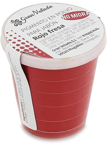 Seifenfarbe Erdbeerrot Pigmentpulver für Seife & Kosmetik | Hochstabile Farbgeber für Seifenherstellung, Naturkosmetik Pigment, Crafting Zubehör & Künstlerbedarf