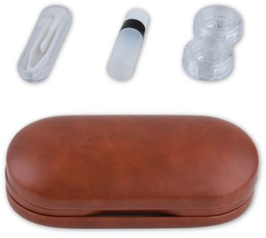 Kit de lunettes et étui de contact 2 en 1 durable pour lentilles de contact quotidiennes