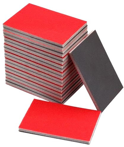 GTNCE 20 Stück Schleifschwämme, Fein Sanding Sponges, Weiche Flexible Nass-Trocken-Schleifblöcke, 240-4000 Körnung Sandpapier für Holz, Trockenbau, Metall, Farbe und Autokarosseriereparatur
