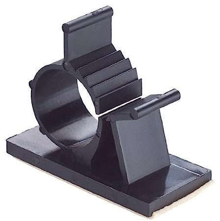 MOLUCKFU 30stücke Selbstklebende Kabelclips Adjustable Clips Schwarz Hochfeste Kabelhalter Für Effiziente Kabelführung Am Schreibtisch Büro Für Usb-kabel Und Ladegeräte