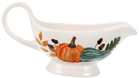 Amosfun salsera de leche tazón de frutas contenedor de charcutería salsera antigua jarra de limonada bol sartenes paellera pans sartén freidora ollas jarra de salsa botes de salsa cerámica