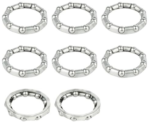 NONGYU 8Pcs Bicycles Balls Bearing Retainer Mountain Bike Headsets Caged Balls Bearing Bicycles Fork Hubs Bottom Bracket Bearing
