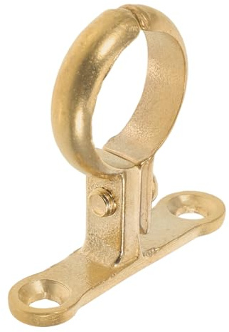 Messing Rohrklemme mit 2 Löchern, Goldene Rohrschelle für Sichere Fixierung | Rohrklemmen, Montagehalterungen für Haushalt Innen, Einfache Installation gegen Lockerung