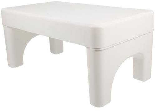 Abaodam Escabeau De Toilette Antidérapant Tabouret De Salle De Bain Ergonomique 14.17In X 7.87In X 6.69In Repose-Pieds pour Position Accroupie Confortable pour Adultes Et Enfants