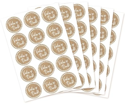 KEQAR 30 adesivi rotondi di ringraziamento, adatti per matrimoni, compleanni, cresime, comunioni, festa della mamma, festa degli insegnanti, educatori, regali (90 PCS)