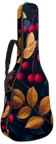 Eyeballs Nahtloses Muster auf violettem Hintergrund, gepolsterte Gitarrentasche, schützende Akustikgitarre, Gigbag für E-Bass, Konzertgitarre, Mehrfarbig 02, 42.9x16.9x4.7 in, Lässiger Tagesrucksack