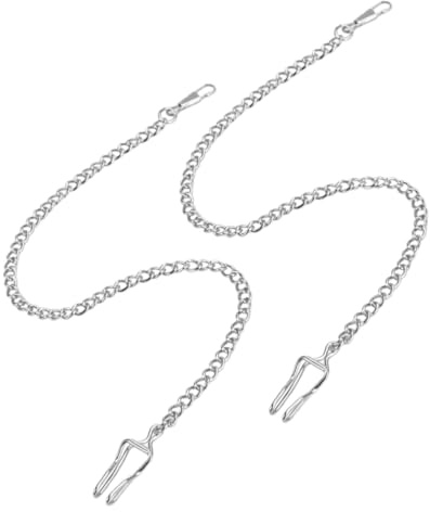 ibasenice 2stücke Taschenuhr-anhänger mit Verstellbarer Kette für Herren Geeignet als Schlüsselanhänger oder Geldbörsenkette aus Hochwertigem