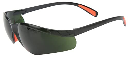 Marhynchus Schlagfeste Schweißbrille mit Augenschutz, Leicht zu Tragen Zum Schweißen, Löten, Schneiden, Bequem und Rutschfest, Umfangreicher Einsatz (GREEN)