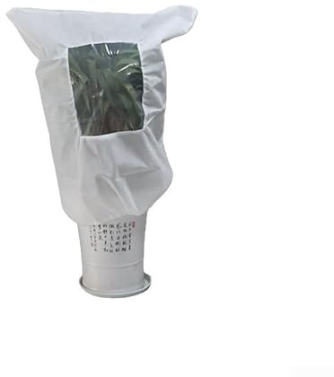 Yhenlovtt Housse de protection contre le gel pour plantes d'hiver en tissu non tissé avec fenêtre transparente, cordon de serrage sécurisé et fermeture éclair pour utilisation en extérieur (100 x 100