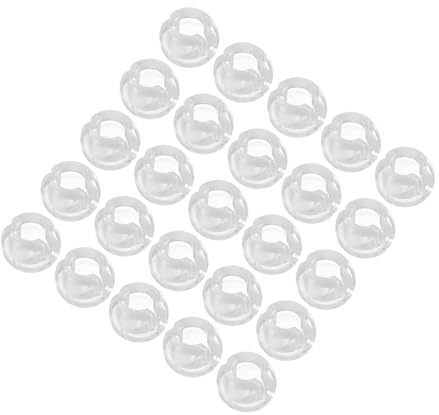 Levemolo Topes de Cadena de Cuentas Transparentes para Persianas, Hebillas para Tope de Talón Ciego de 4,5 Mm, Accesorios para Cortinas, Fijadores de Cadena, 25 Piezas para Ventana