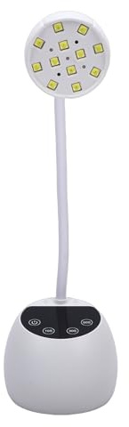 Horett Lampada per unghie a LED senza fili portatile Ricaricabile Sensore Automatico Asciugatore per Unghie in Gel (Bianca)