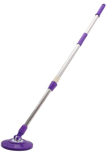 TOYANDONA Manche de Balai Rotatif en Acier Inoxydable Structure Compacte, pour Serpillière Rotative et Entretien des Sols