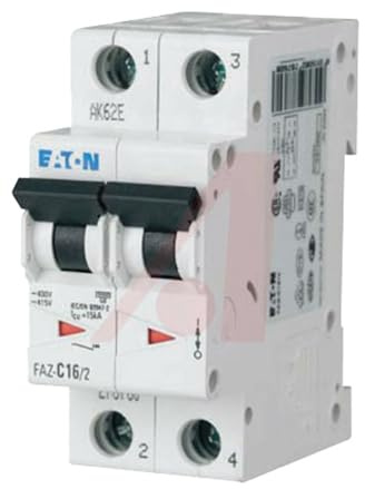 Eaton 278783 Leitungsschutzschalter, 16A, 2P, D-Char
