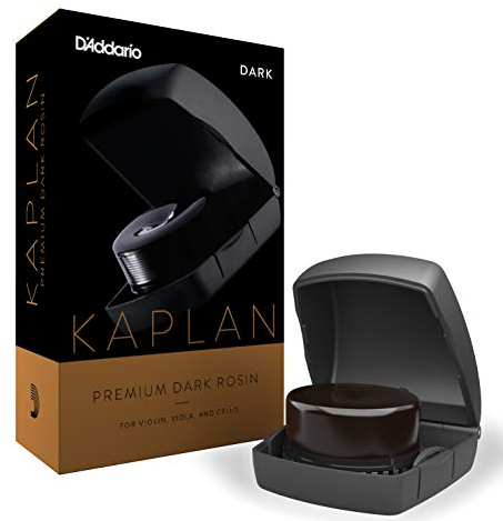 D'Addario Kaplan Prämium-Kolophonium | dunkel | sicher verpackt | gute Handhabung | gute Ansprache |warmer klarer Klang | geringe Staubentwicklung |