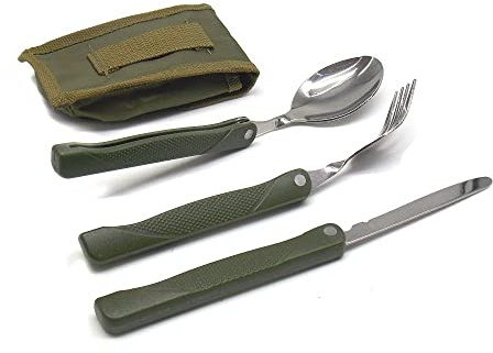 M.ALBAINOX - Set camping 3 piezas. Con funda