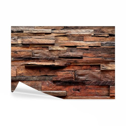 decomonkey Fototapete selbstklebend Holz, 392x280 cm, Holzoptik, Tapeten | Selbstklebende, Wand, Fototapeten, Tapete, Wandtapete, klebend, Klebefolie