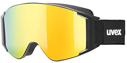 uvex g.gl 3000 TO - Skibrille für Damen und Herren - mit Wechselscheibe - vergrößertes, beschlagfreies Sichtfeld - black matt/gold-rose - one size