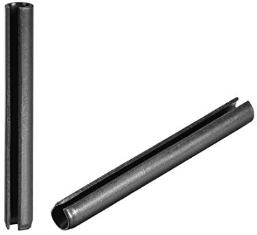 sourcing map Goupille à Ressort Fendue 6mm x 60mm Finition Unie 65Mn Rouleau Assortiment Kit pour Petits Projets Machines 20Pcs
