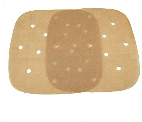 JeffMVP Square Air Fryer Parchment Paper, 200pcs, 8.5/9.8/11.1/12.4 Air Fryer Parchment Paper Liners, Non-Stick, Heat Resistant, Easy to Clean