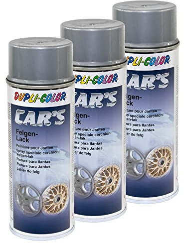 Felgenlack Lack Spray Car's Dupli Color 385919 Silber 3 X 400 ml