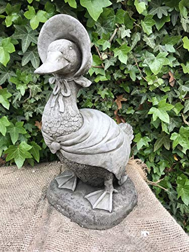 Jemima Puddle Duck Statue | Beatrix Potter Reconstituted British Stone Garden Ornament Decoration Animal Goose