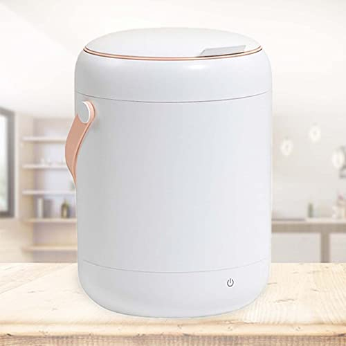 PanHuiWen Mini Lave Linge Pas Cher Mini Machine a Laver avec Essorage 2.8L Petite Machine à Laver Hublot avec Fonction BactéRiostatique LumièRe Bleue,White