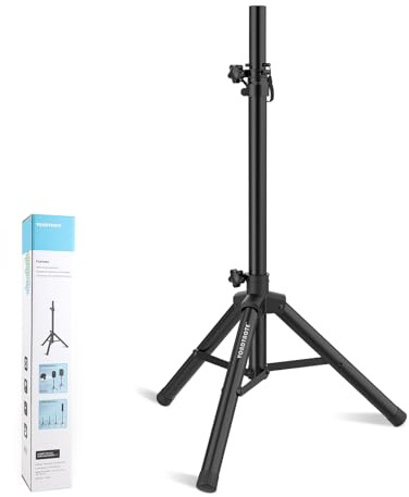 Vondynote Cavalletti per altoparlanti a treppiede PA DJ Heavy Duty Breve Treppiede Speaker Stand Slim Mini Speaker Stand