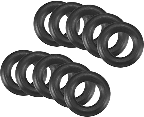 QUARKZMAN Nitrile Gomma O-Ring 8mm x 4mm x 2mm Guarnizioni di Tenuta Anelli Rubinetti Rotondo Guarnizione Rondella per Rubinetto Idraulica Riparazione Sigillatura Connessione, 10 Pezzi
