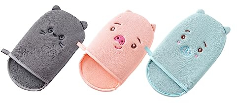 Beatifufu 3stücke Duschhandschuh Für Körperreiniger Badehandschuhe Aus Hautverträglichem Material Badetuch Zum Peeling Und Massieren Geeignet Für Arme Beine Brust Und Rücken