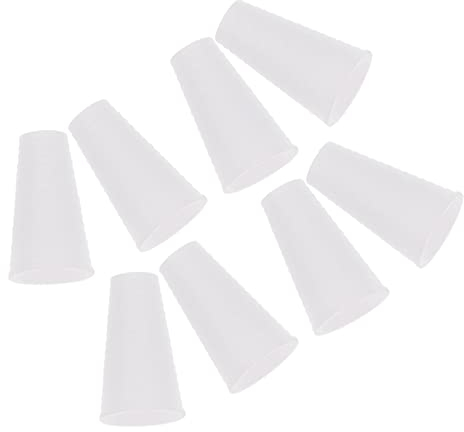 TEHAUX 15 StüCk WeißE Kunststoff-Zugschnur-Enden FüR Jalousien Vorhang Kordelenden Ideal FüR Holz- Und Aluminium-Jalousien Dekorative AnhäNger FüR Fensterdekoration