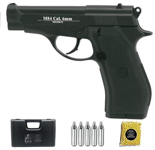 WG 301B M84 | Pack Pistola de Airsoft (balides de PVC). Arma de Aire comprimido CO2 Calibre 6mm
