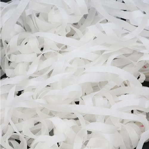 UTALIND 20 Stück weiße Luftschlangen Poppers Hand werfen Party Poppers No Mess Papier Knallbonbons für Schulparty, Hochzeit, Geburtstag, Party Feiern