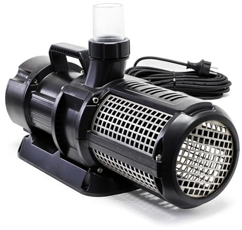 SunSun CET-30000 Pompe de Bassin réglable SuperECO - 463 x 176 x 224 mm - débit max. 28000 l/h / 400 W/refoulement max. 11 m - Filtration Circulation eau jardin avec Accessoires