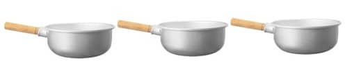 Alipis 3 Pezzi Semplici Ed Eleganti Mestoli Da Cucina Con Manico in Legno Per Il Bagno Il Risciacquo E Lirrigazione Delle Piante Robusti E Riutilizzabili