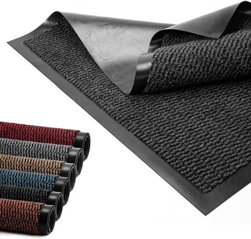 BLADO Door Mat Barrier Mat Non Slip Rubber Mats Washable Light Weight Heavy Duty | Floor Mats Kitchen Rugs Dirt Trapper Doormat Entrance Rug Shoes Scraper Super Absorbent Carpet