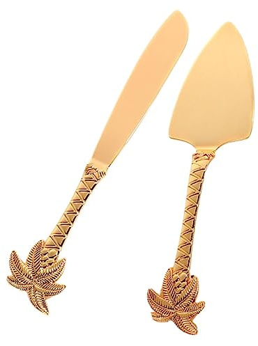 PRETYZOOM Cuchillo y Pala para Cortar Pasteles Espátula De Metal Herramientas De Repostería para Fiestas
