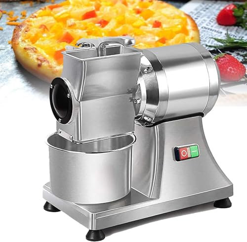 Rallador De Queso Eléctrico, Trituradora De Queso Rotativa De Acero Inoxidable De 550 W, con Recipiente, Molinillo De Mantequilla, para Queso, Mantequilla, Chile, Salvado De Pan, Nueces