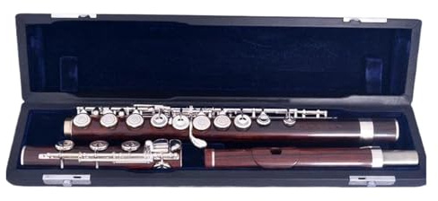 Flöte Für Anfänger Palisanderflöte 17 Löcher Versilbert E-Taste Cocobolo Professional
