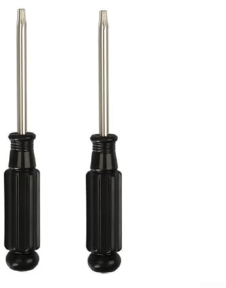 ZMdooreasy Ensemble de tournevis de sécurité T15 pour T30 pour tournevis Torx en acier au chrome vanadium inviolable avec poignée en PVC, tige de 75 mm (15 2 pièces)