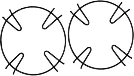 Gatuida 4 piezas Soporte Antideslizante para Estufa de Gas de Estante de Hierro Resistente para Ollas y Accesorios de Cocina Segura