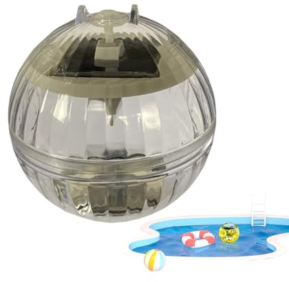 Lexsyn Luci per piscina - Lampada a LED a colori multipli per laghetto,Illuminazione a LED impermeabile a cambiamento di colore con rilevamento intelligente per esterno
