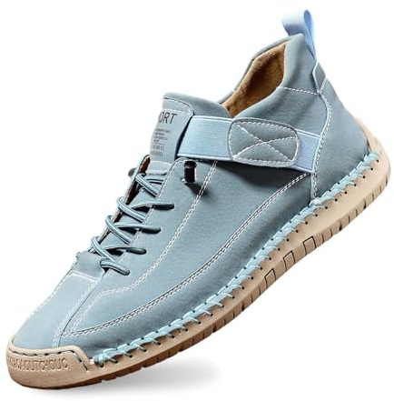Zapatos Unisex Hechos a Mano de Piel Suave, Zapatos ortopédicos Casuales de Ajuste Ancho con Cordones para Exteriores, Antideslizantes, Ligeros, Transpirables 2026