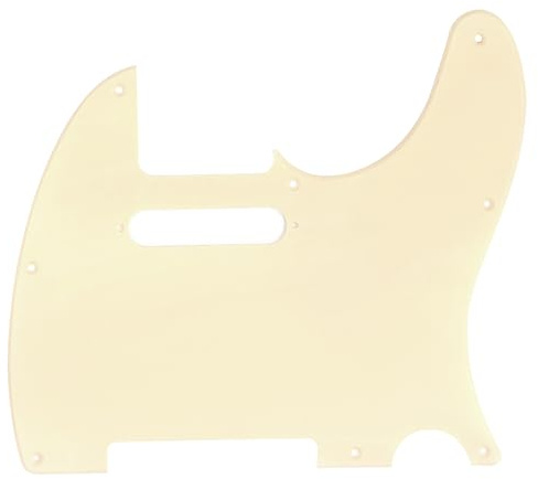 Musiclily Pro 8 Löcher TL Schlagbrett Pickguard 1 lagig Crème | für Fender American/Mexican Standard Tele Modern Style E-Gitarre