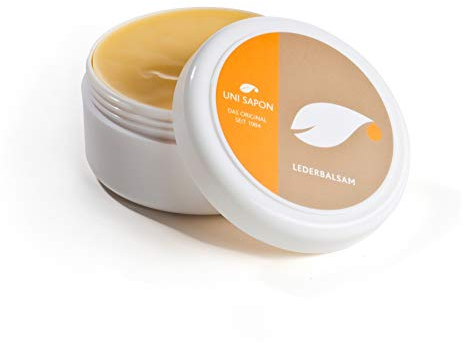 BIO Lederbalsam - Lederpflege von Uni Sapon - für Natur und Kunstleder - Schuhe, Möbel, Kleidung,Taschen - umweltschonend - chemiefrei - 200 ml